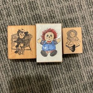 Raggedy Ann rubber stamps